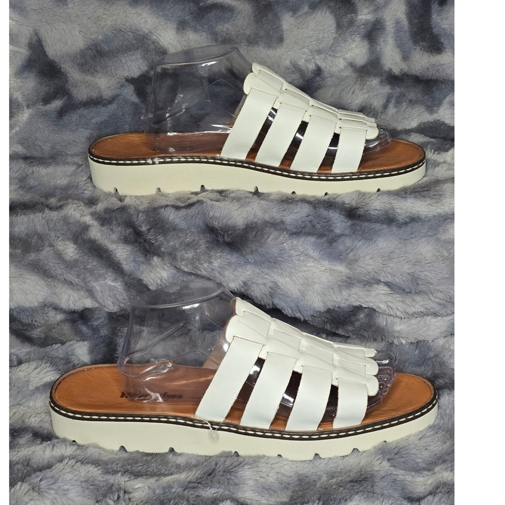 NWB Huaraches by BEARPAW White Woven leather Platform Espadrille Size‎ 12